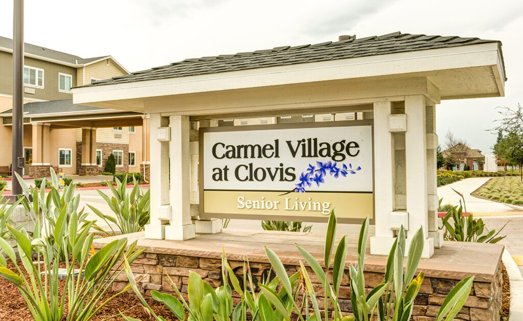 carmel-village-senior-living-sign