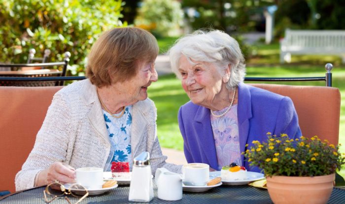 Two older women in National City, CA